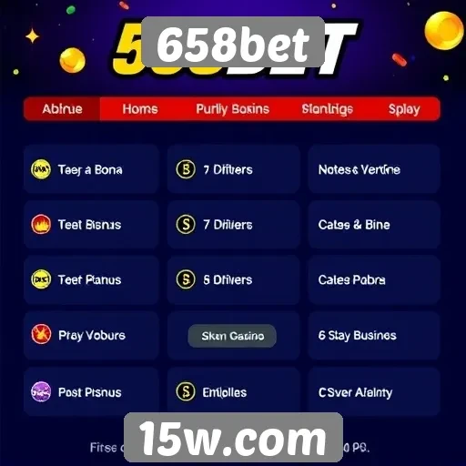 Principais recursos do site de jogos 658bet