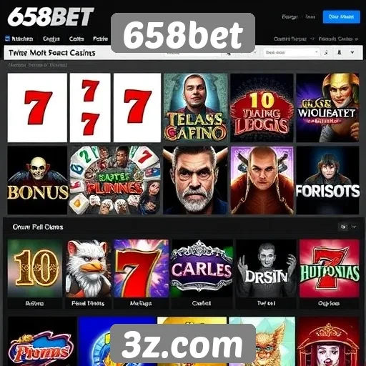 Estudo sobre a diversidade de jogos disponíveis no 658bet