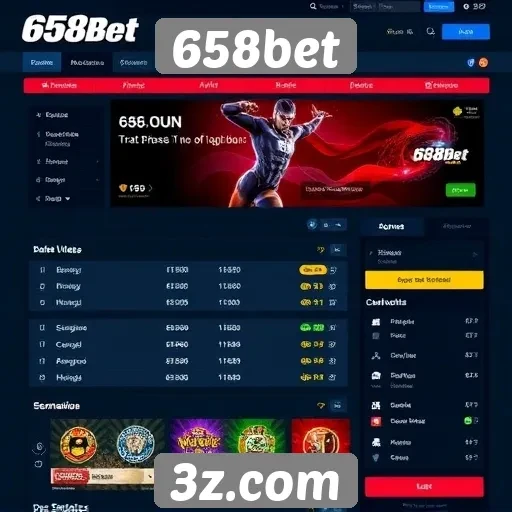 Avaliação da interface do usuário do site 658bet